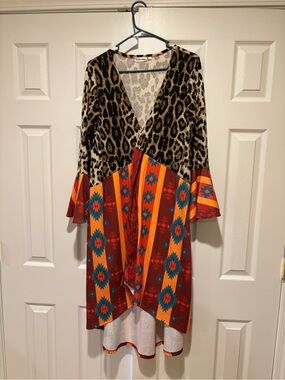 Leopard & Southwestern Print jacket